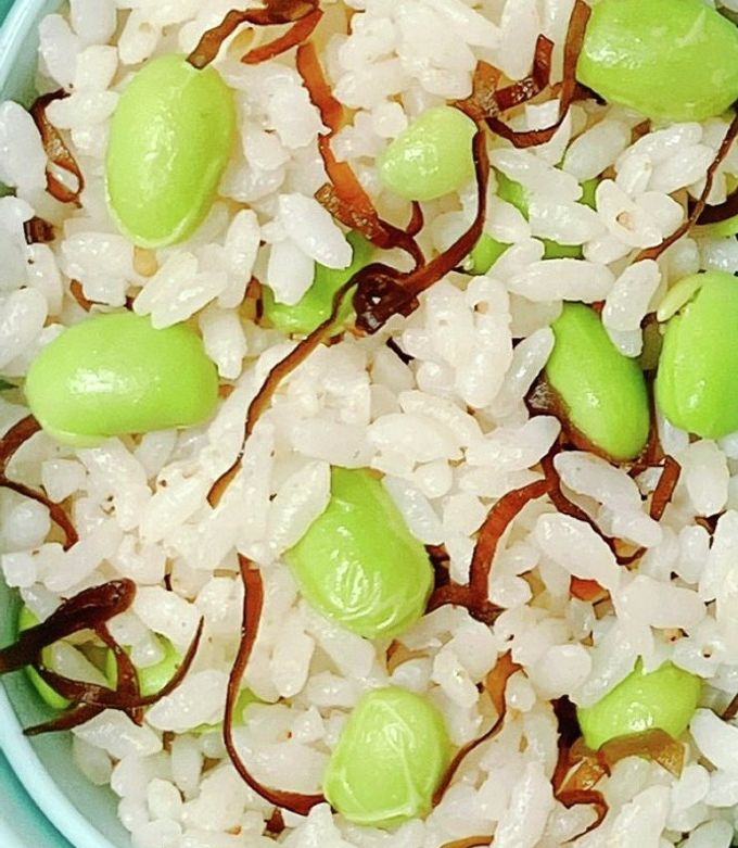 お弁当にオススメ♫枝豆塩昆布ゴマ混ぜご飯-レシピのメイン写真