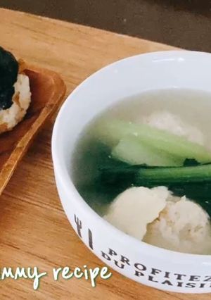 鶏団子のおかずスープ-レシピのメイン写真