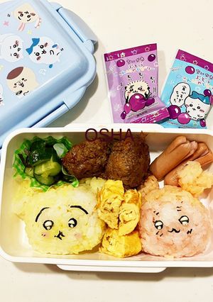 秋の遠足　ちいかわキャラ弁　カニちゃん-レシピのメイン写真