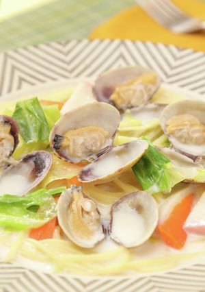 あさりのちゃんぽん風クリームパスタ-レシピのメイン写真
