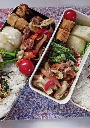 野菜炒め弁当(11.16)-レシピのメイン写真