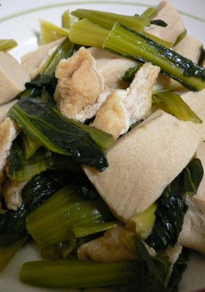 高野豆腐と小松菜の煮物-レシピのメイン写真