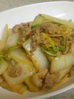 白菜と豚こまの旨塩炒め生姜風味-レシピのメイン写真