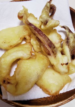 イカ下足の天ぷら♪爆発無し！熱々で♡-レシピのメイン写真