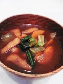 チンゲン菜の味噌汁-レシピのメイン写真