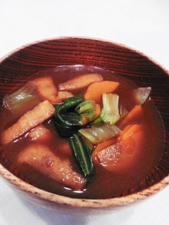 チンゲン菜の味噌汁-レシピのメイン写真