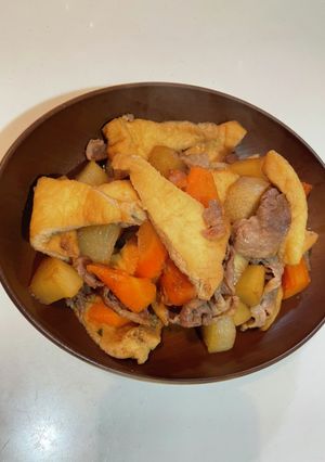 大根　人参　油揚げ　簡単煮物-レシピのメイン写真