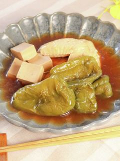 ピーマンと高野豆腐の煮びたし-レシピのメイン写真