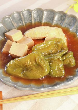 ピーマンと高野豆腐の煮びたし-レシピのメイン写真