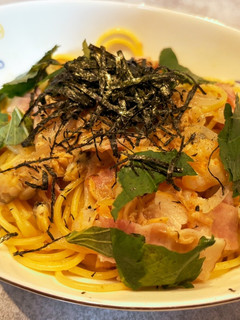 海老ベーコンツナの和風パスタ-レシピのメイン写真