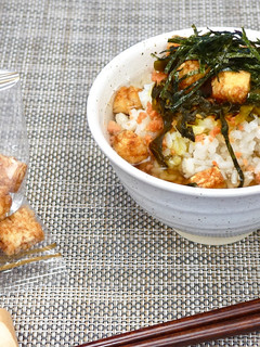 『米粒揚げ』でカリッと茶漬け-レシピのメイン写真