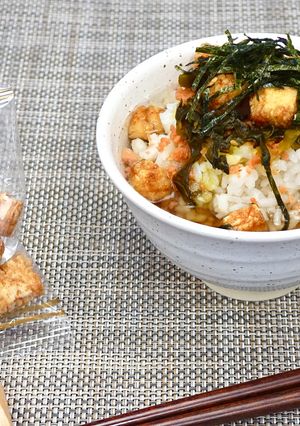 『米粒揚げ』でカリッと茶漬け-レシピのメイン写真
