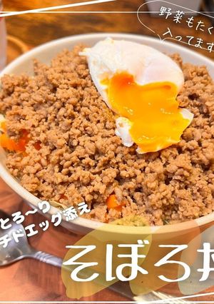 そぼろ丼-レシピのメイン写真