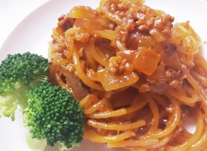 暗殺者のパスタ：玉ネギ挽肉ケチャップ版❀-レシピのメイン写真