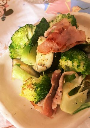 生ハムと野菜のマヨソテー-レシピのメイン写真