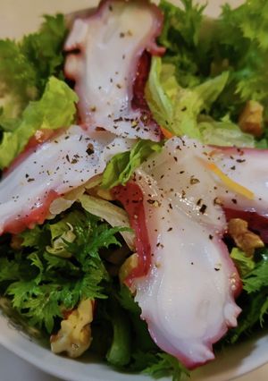 タコとわさび菜サラダ-レシピのメイン写真