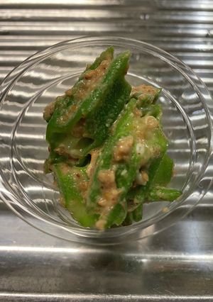 オクラのごまあえ　素と混ぜるだけ-レシピのメイン写真