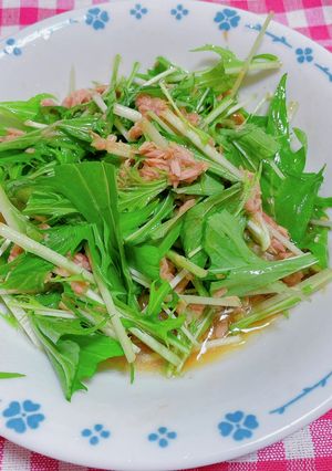 混ぜるだけ!ツナ水菜-レシピのメイン写真