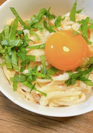 明太マヨうどん-レシピのメイン写真
