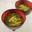 菊菜と油揚げのみそ汁