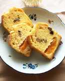 ♡黄桃とクルミのパウンドケーキ