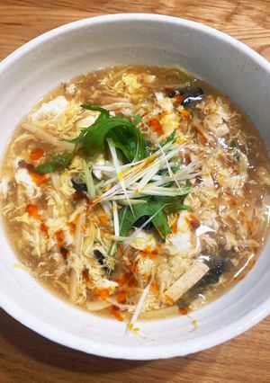 黒酢で深みあるパパ酸辣湯麺-レシピのメイン写真