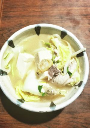魚介と野菜の白湯鍋-レシピのメイン写真