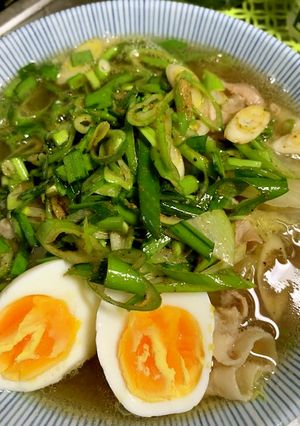 豚バラねぎラーメン-レシピのメイン写真