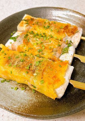 はんぺんのしそ豚バラ巻きのチーズ焼き-レシピのメイン写真