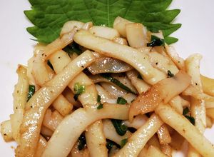 残ったイカそうめんをバター醤油でアレンジ-レシピのメイン写真