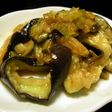 蒸しナスの豆板醤ネギポン酢和え