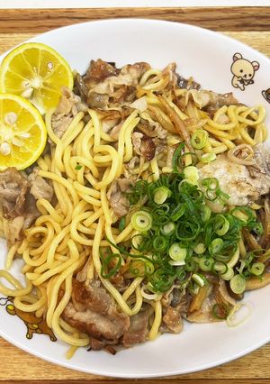 すだち　めんつゆ　焼きそば-レシピのメイン写真