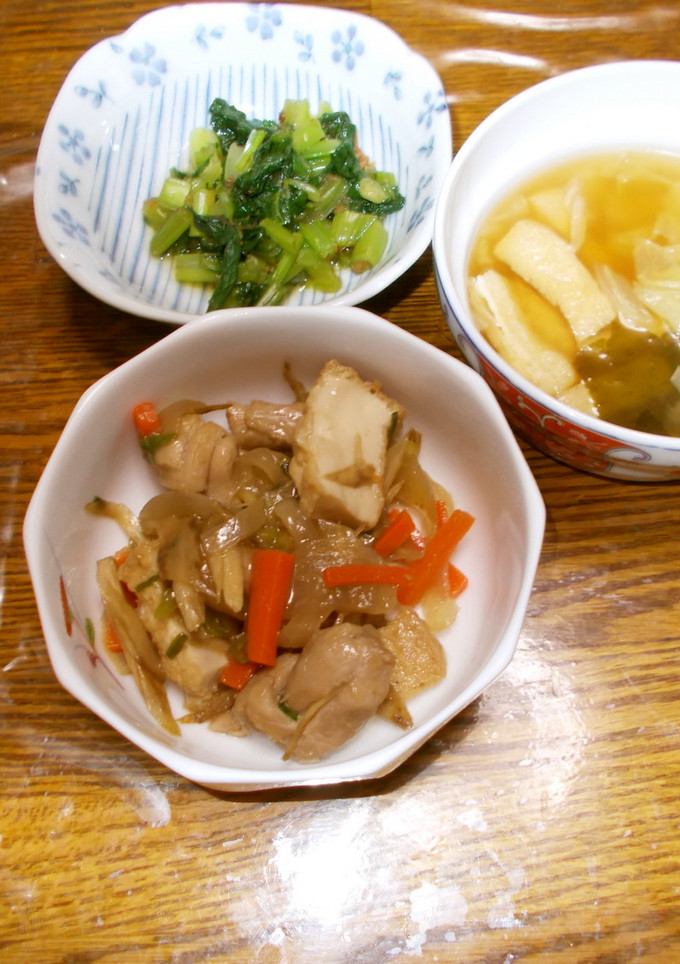 鶏肉とごぼうと玉ねぎの煮物-レシピのメイン写真