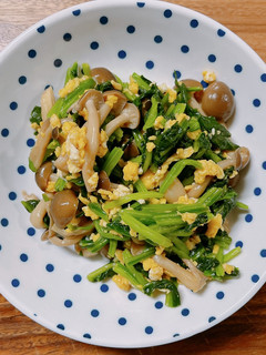 給食のほうれん草のしめじ和え-レシピのメイン写真