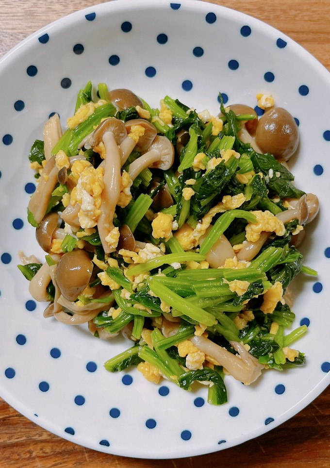 給食のほうれん草のしめじ和え-レシピのメイン写真