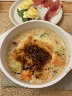 サーモンと色々野菜のクリームグラタン-レシピのメイン写真