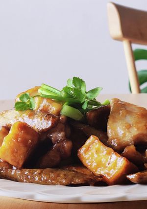 カリカリごぼう旨鶏&厚揚げ★おつまみ-レシピのメイン写真