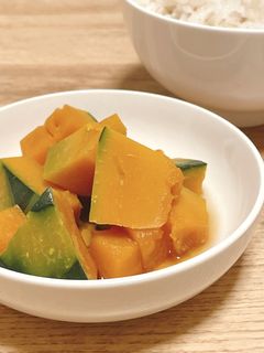 レンジでかぼちゃの煮物-レシピのメイン写真