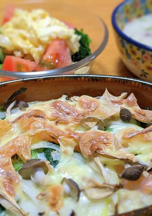 絶品！ほっくり里芋のえび豆乳グラタン-レシピのメイン写真