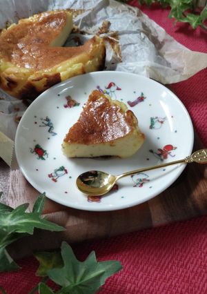 バスクチーズケーキを少しだけ食べたい-レシピのメイン写真