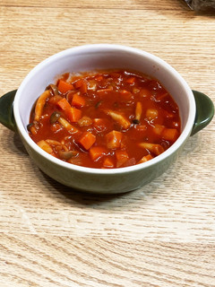 栄養満点!トマトジュースでミネストローネ-レシピのメイン写真