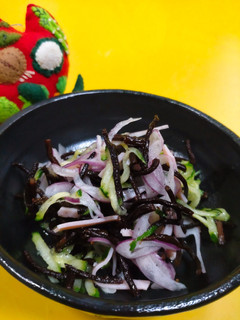 ひじきと紫玉ねぎの酢の物 -レシピのメイン写真