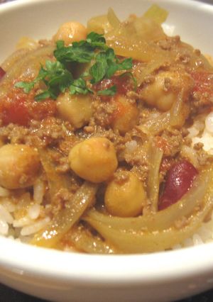 カレーにおいしい豆水煮★挽肉カレー-レシピのメイン写真