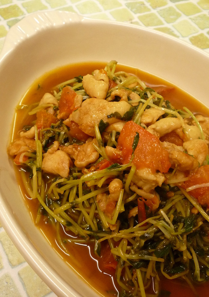 ✿鶏皮と豆苗炒めバルサミコ風味✿-レシピのメイン写真