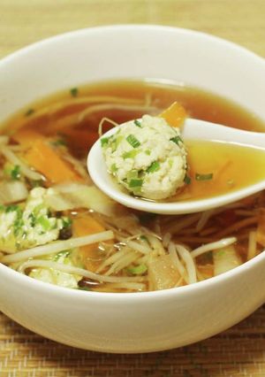 ニラ鶏団子スープ-レシピのメイン写真