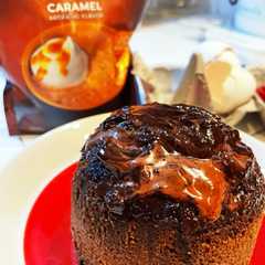 รูปของ レンジdeマグカップ　チョコレートケーキ