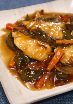 冷やし中華のタレ『タラの甘酢あんかけ』-レシピのメイン写真