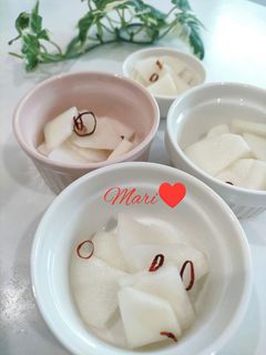 簡単!大根の甘酢漬け-レシピのメイン写真