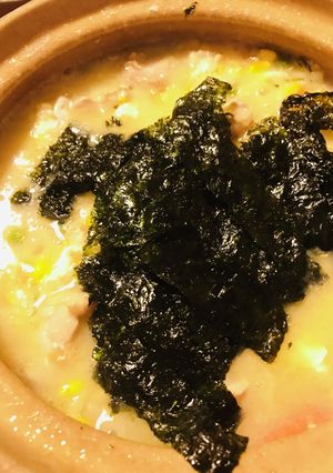鍋の〆●野菜ミックスの鶏雑炊-レシピのメイン写真