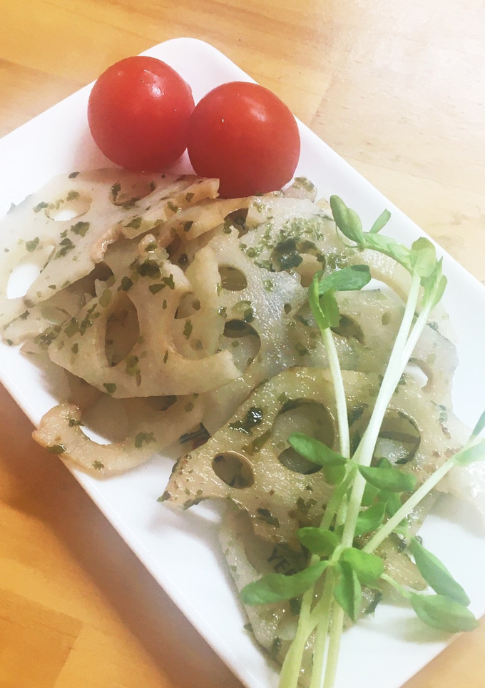 給食の「れんこんの青のり炒め」♡シャキッ-レシピのメイン写真
